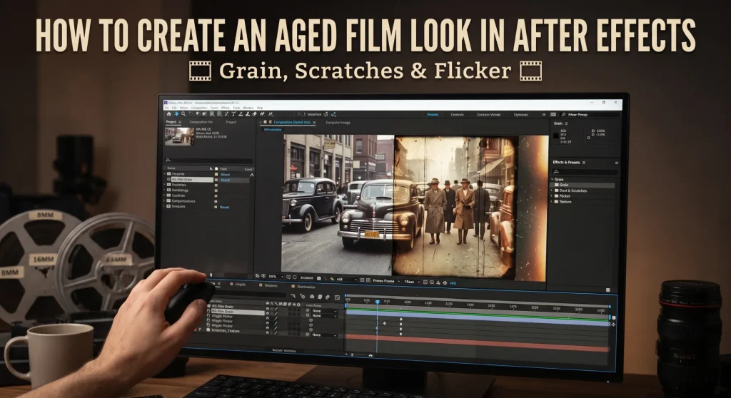 How to Create an Aged Film Look in After Effects: Grain, Scratches and Flicker