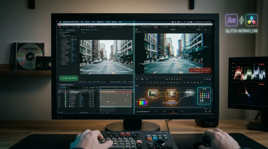 How to Recreate the 'Damage' Glitch Effect in Modern After Effects & DaVinci Resolve